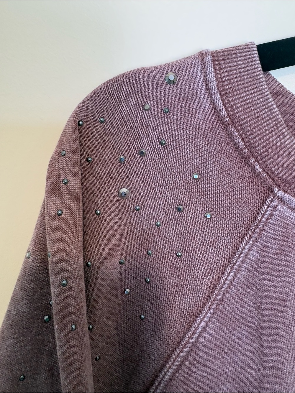 Maurices Mauve Mineral-Wash Crewneck Sweatshirt - Picture 2 of 7